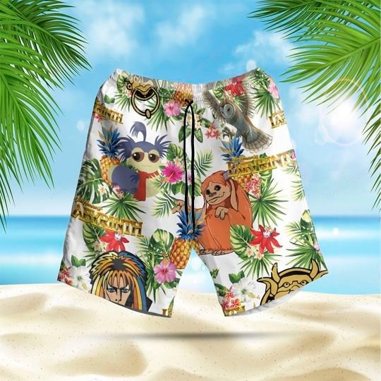 Labyrinth pineapple hawaiian shirt short