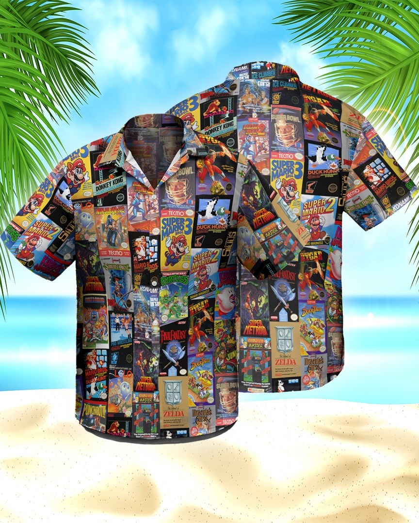 Super Mario Nintendo hawaiian shirt