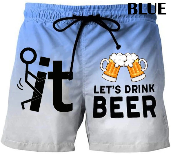 Lets Drink Beer Custom Trunks Short 1
