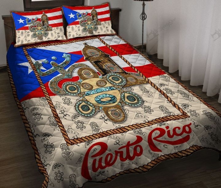 Puerto Rico Taino Symbols Bedding Set