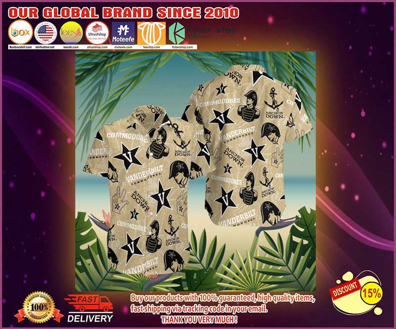 Vanderbilt commodores hawaiian shirt