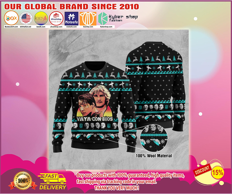 Point Break Vaya con dios ugly Christmas sweater sweatshirt 2