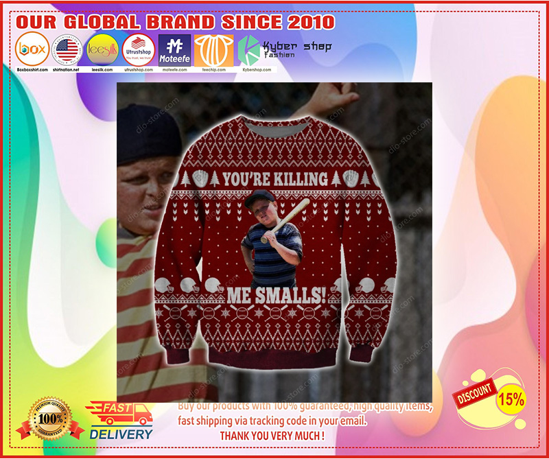 You're killing smalls knitting ugly christmas sweater 3