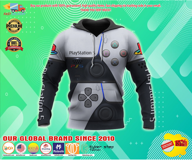Ps5 3D all over printed hoodie 3