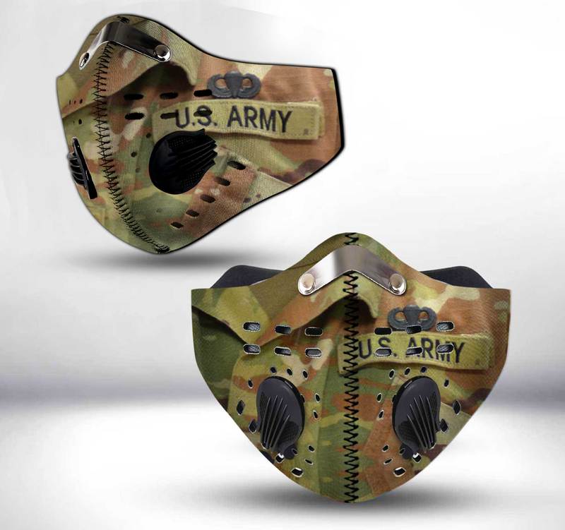 US army paratrooper filter activated carbon face mask