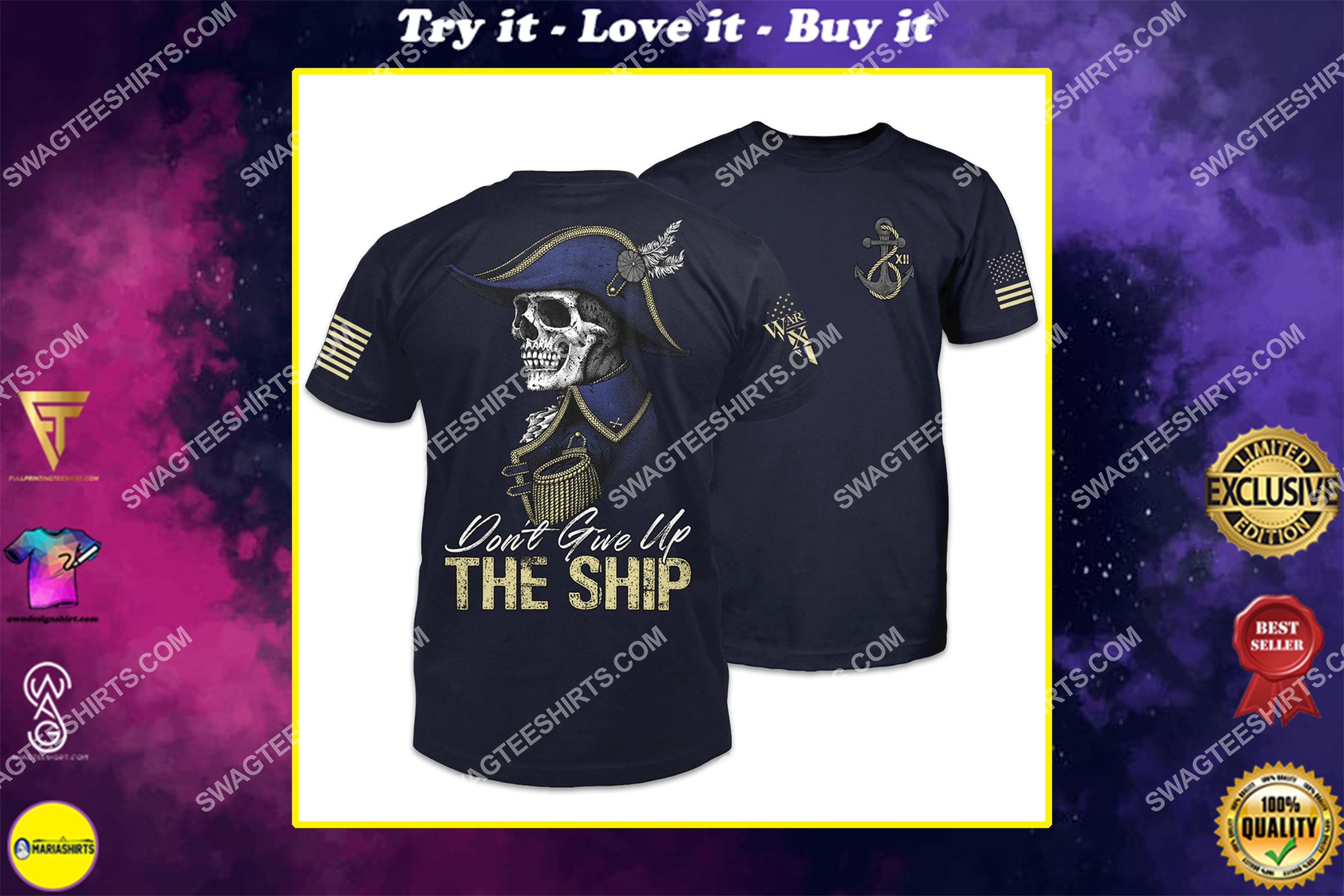 [special edition] don’t give up the ship captain james lawrence shirt – maria