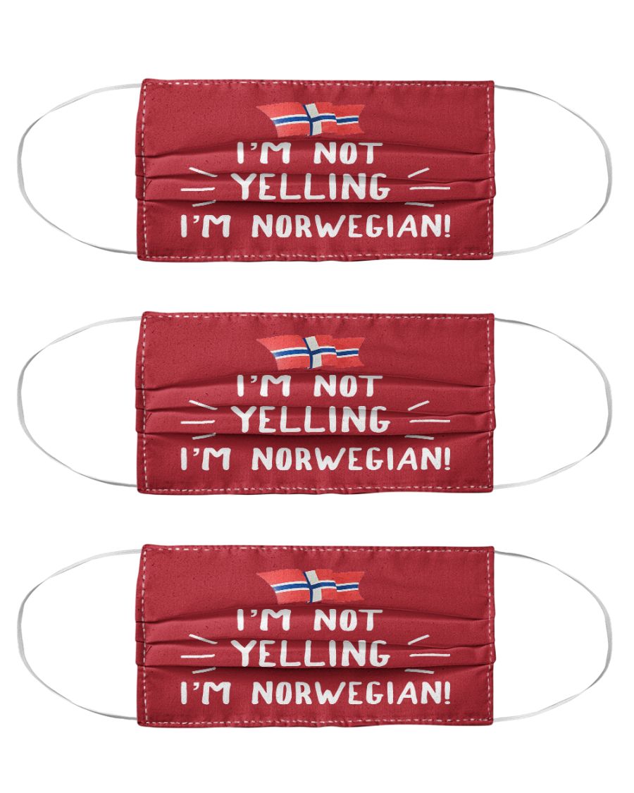 I'm not yelling I'm norwegian face mask