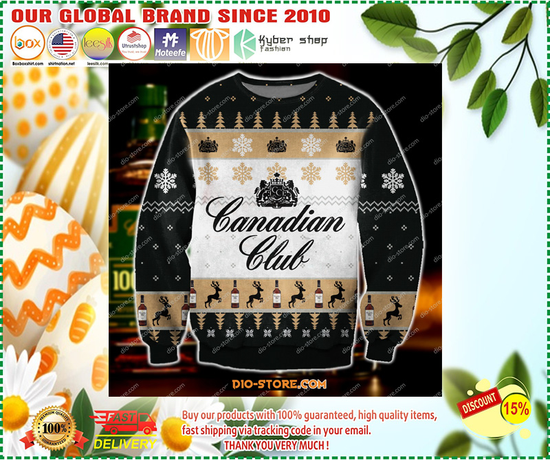 Canadian club knitting pattern 3d print ugly sweater 2