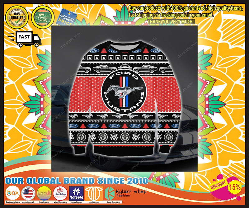 FORD MUSTANG UGLY CHRISTMAS SWEATER 3
