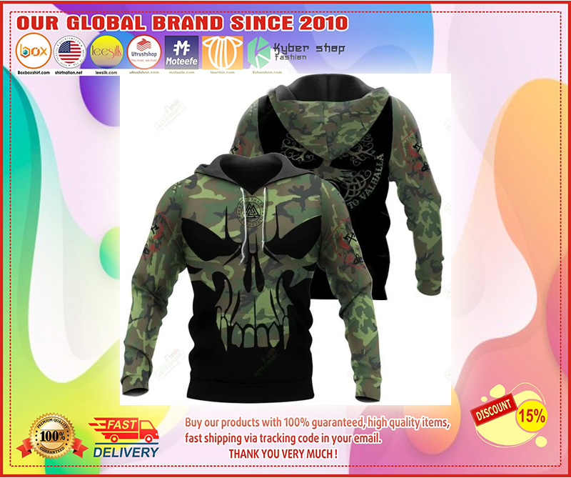 Viking - Son Of Odin - Die In Battle And Go To Valhalla 3D hoodie 2