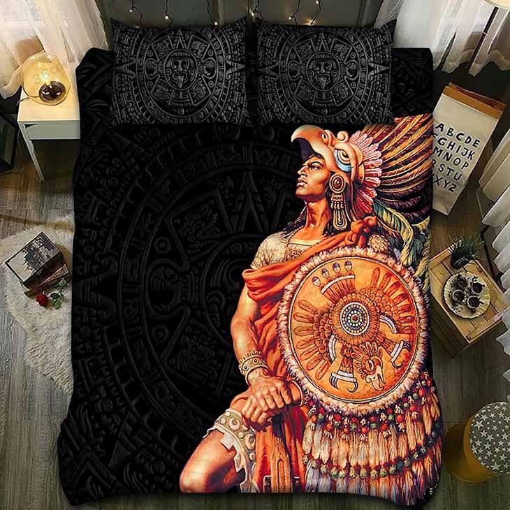 Mexican Aztec Warrior Bedding Set1