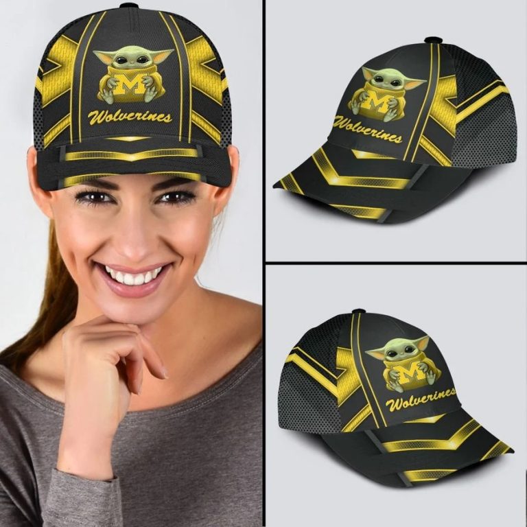 Michigan Wolverines And Baby Yoda Classic Cap1