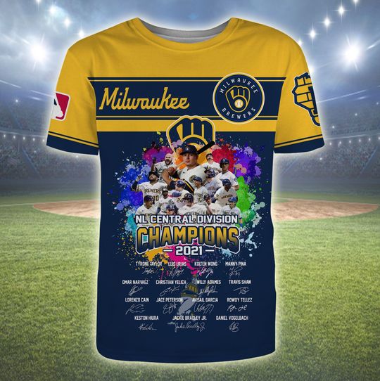 Milwaukee Brewers NL central division champion 2021 3d shirt, hoodie- LIMITED EDITION