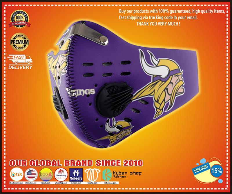 Minnesota Vikings filter face mask