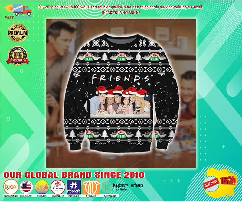 Friends movie central perk ugly christmas sweater 3