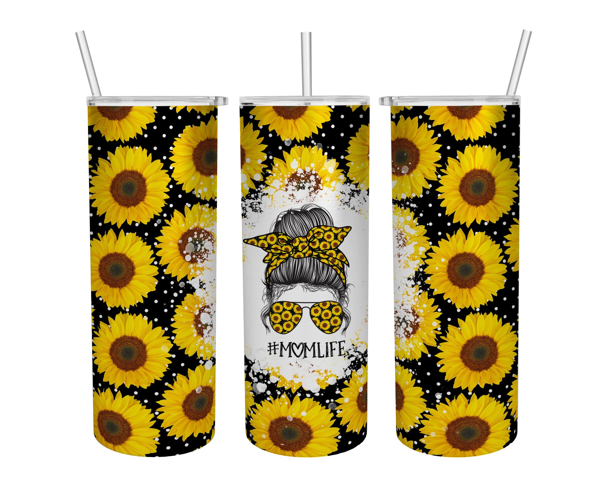 Mom Life Sunflower Skinny Tumbler Cup – Hothot 280921