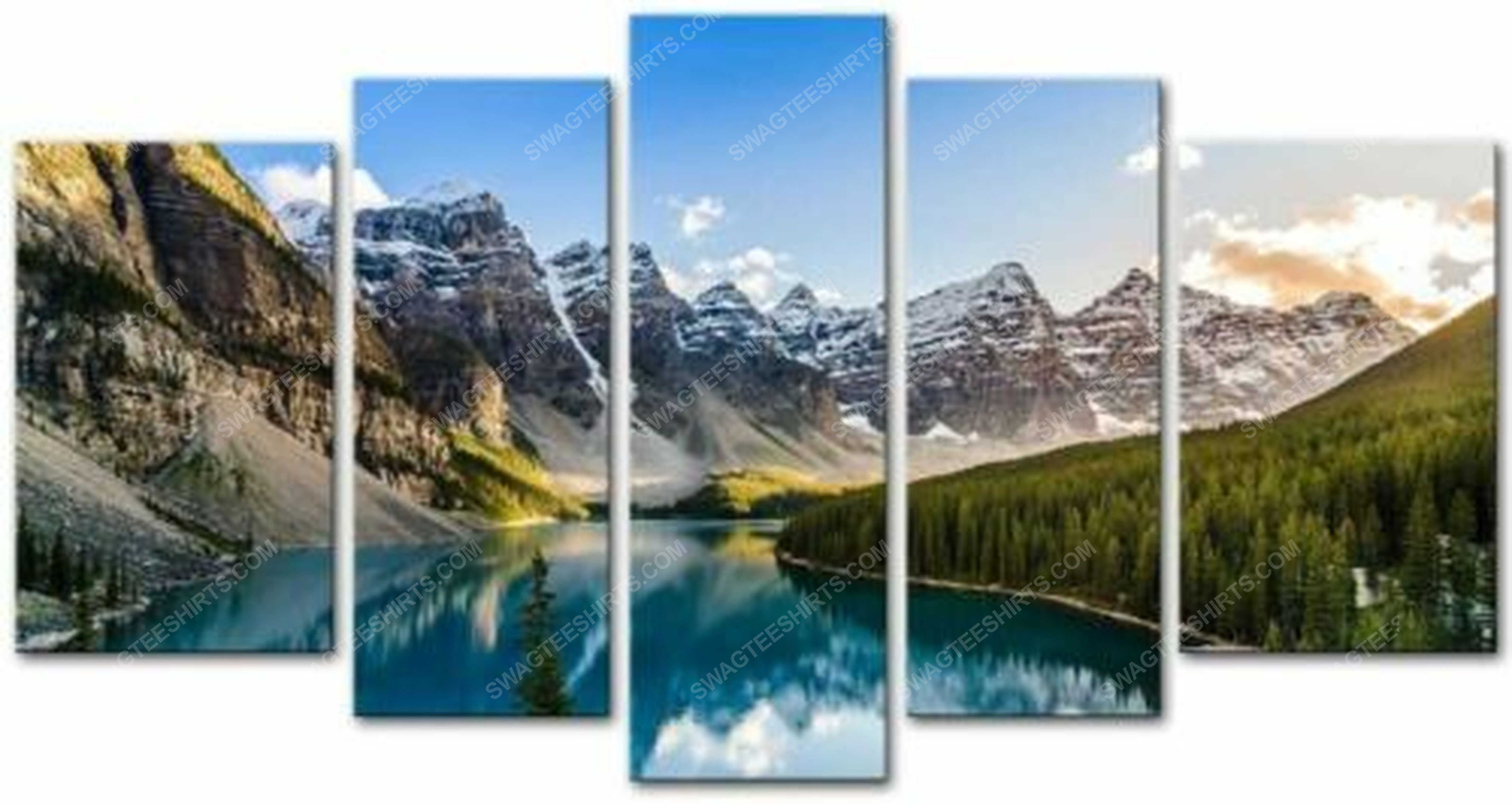 [special edition] Moraine lake mountain landscape print painting canvas wall art home decor – maria