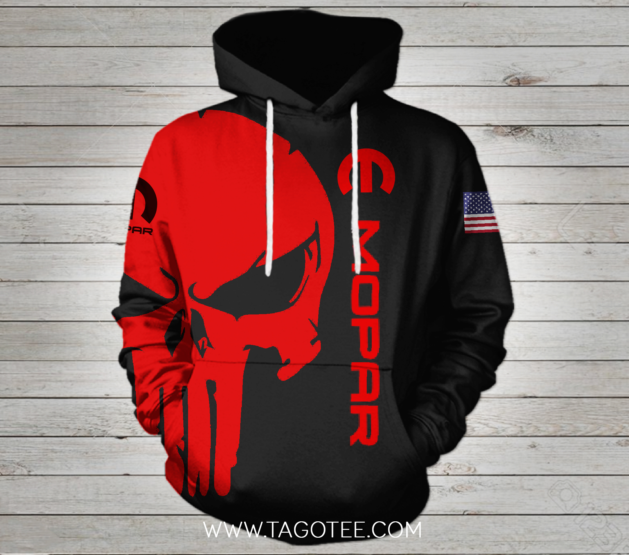 Mopar Punisher Skull 3d hoodie – TAGOTEE