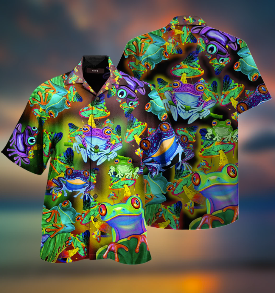 Frogs and Mushrooms hawaiian shirt – dnstyles