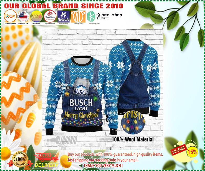 Busch light ugly Christmas sweater 2