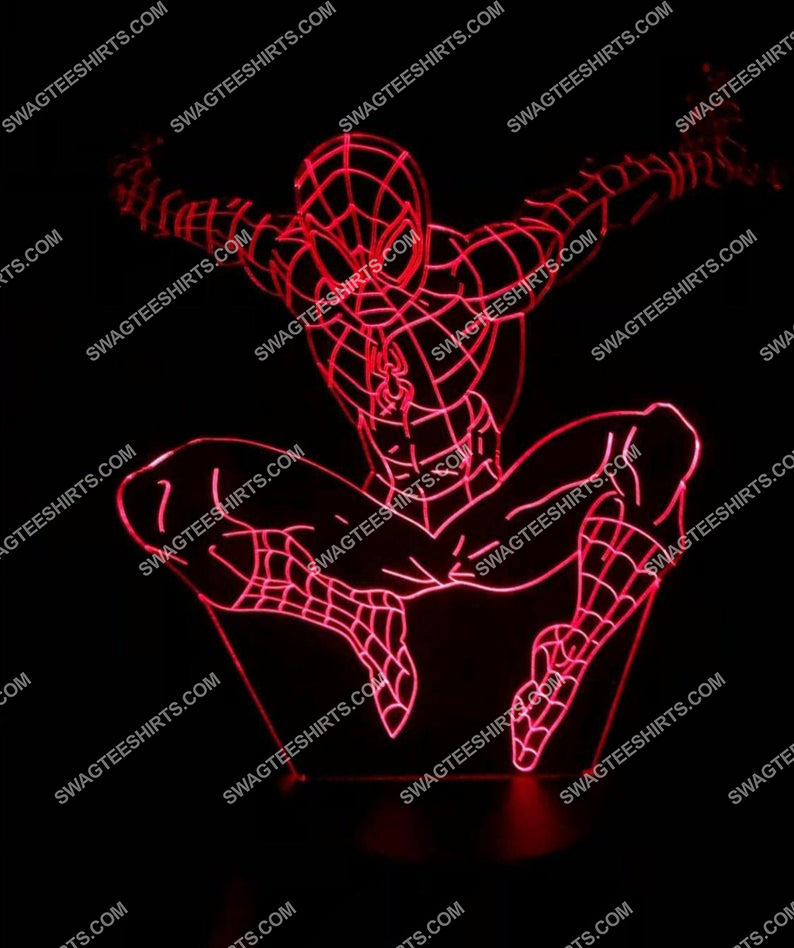 spiderman marvel movie 3d night light led 21
