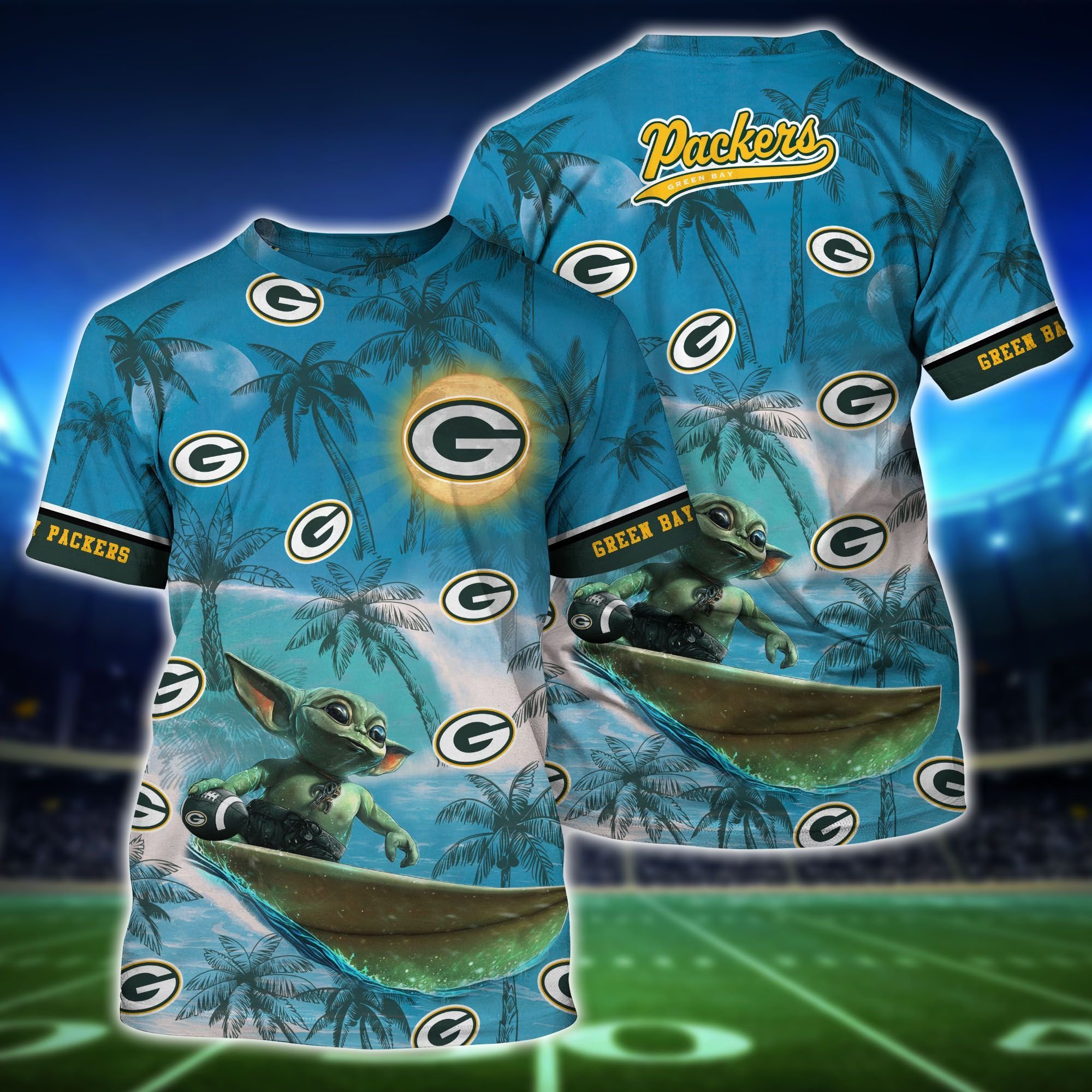 NFL Green Bay Packers Baby Yoda 3d shirt – LIMITED EDITION