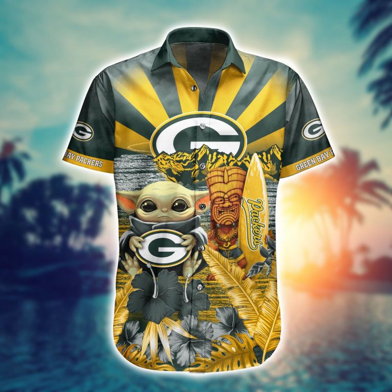 NFL Green Bay Packers Baby Yoda The Desert Sun 3d shirt 3