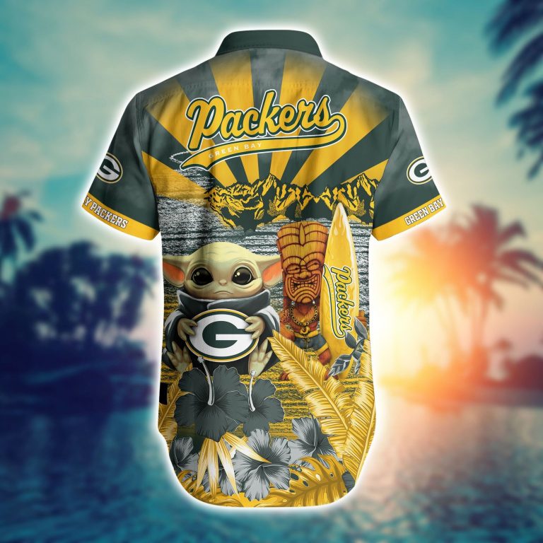 NFL Green Bay Packers Baby Yoda The Desert Sun 3d shirt 4