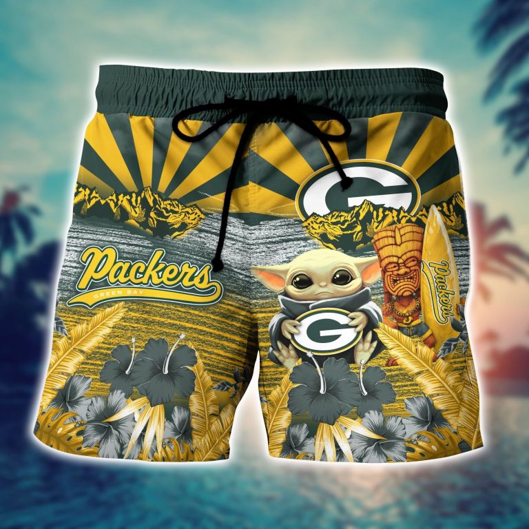 NFL Green Bay Packers Baby Yoda The Desert Sun 3d shirt 5