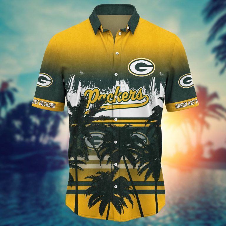 NFL Green Bay Packers Coconut Island Hawaiian shirt, short 1