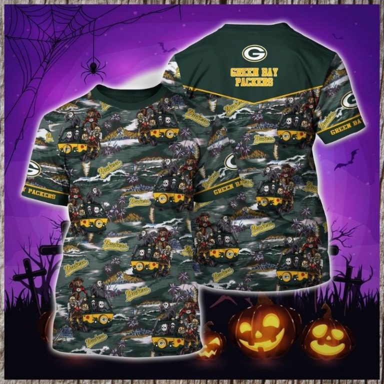 NFL Green Bay Packers Horror characters 3d shirt