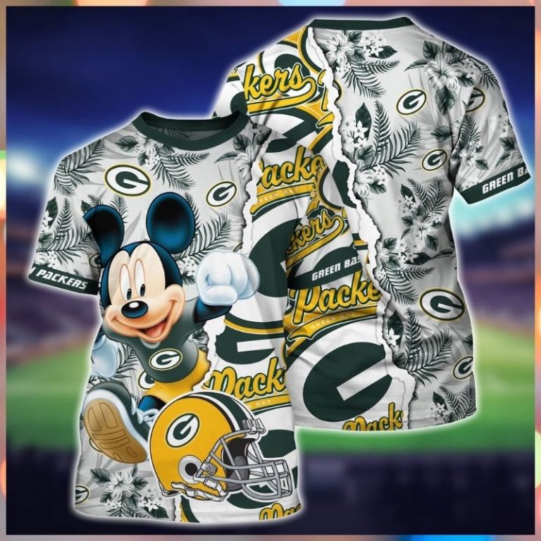 NFL Green Bay Packers Mickey Mouse 3d shirt 1