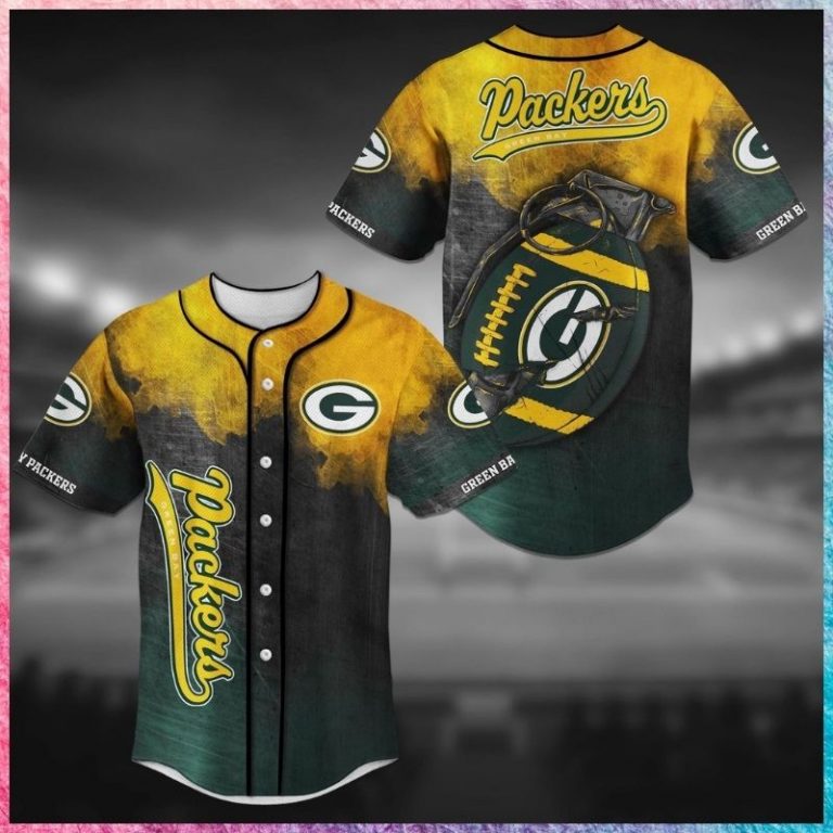 NFL Green Bay Packers bomb baseball jersey 1