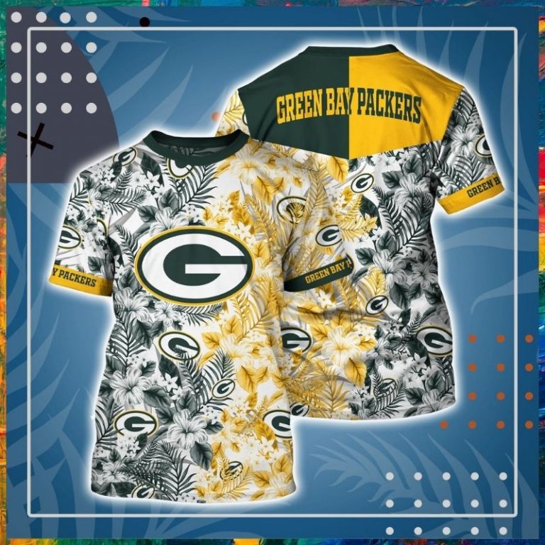 NFL Green Bay Packers hibicus 3d shirt