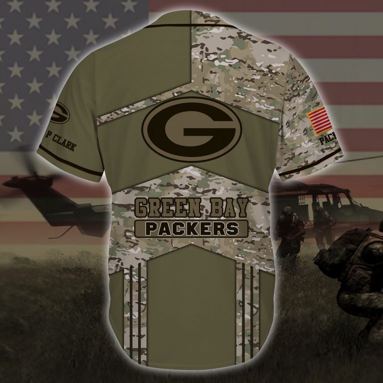 NFL Green Bay Packers skull custom personalized name baseball jersey (3)