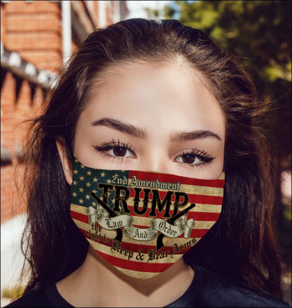 2nd Amendment Trump law and order face mask