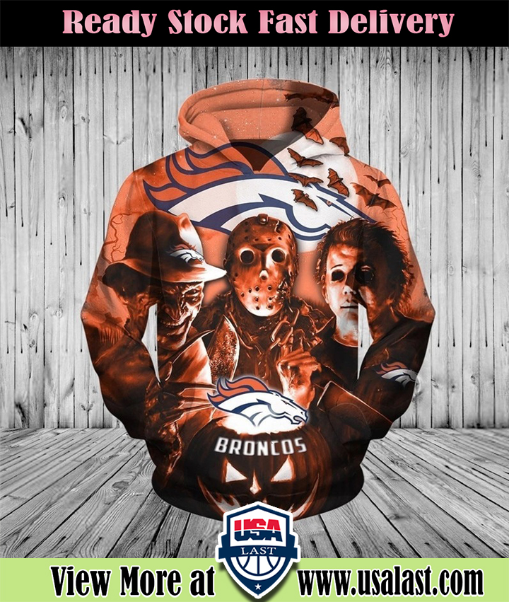 [HOT TREND] Denver Broncos Halloween Horror Night 3D Pullover Hoodie – Hothot 040921