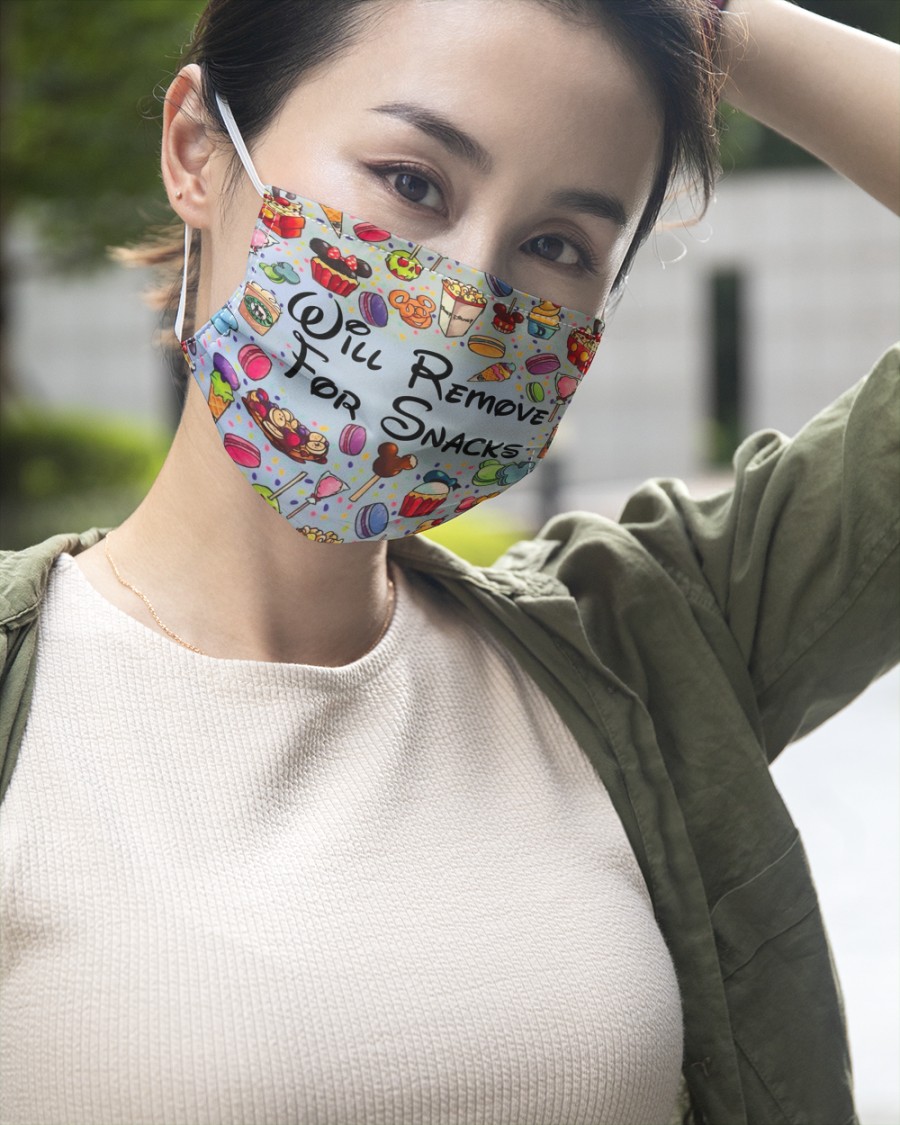 Will remove for snacks disney face mask 3