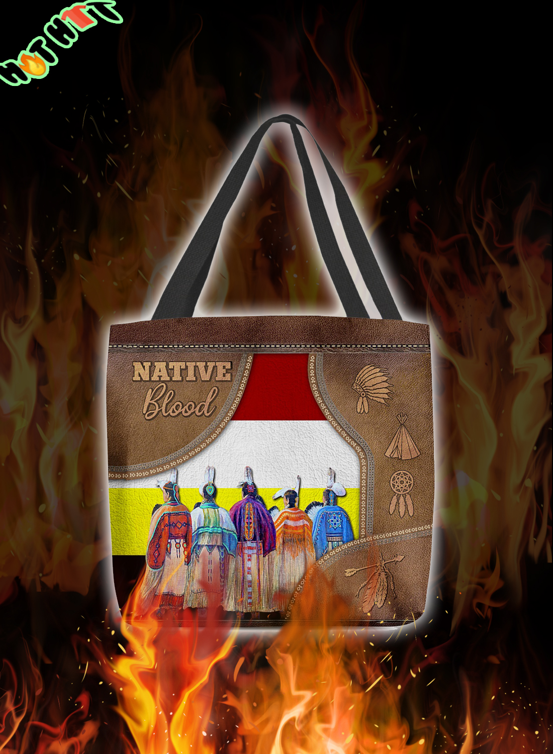 Native Blood Tote Bag