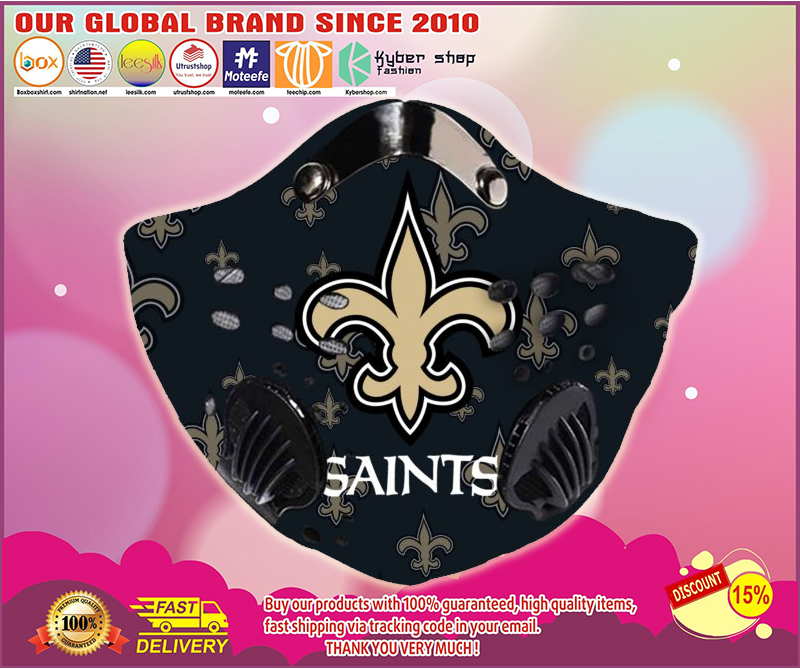 New Orleans Saints NFL Filter Face Mask 2