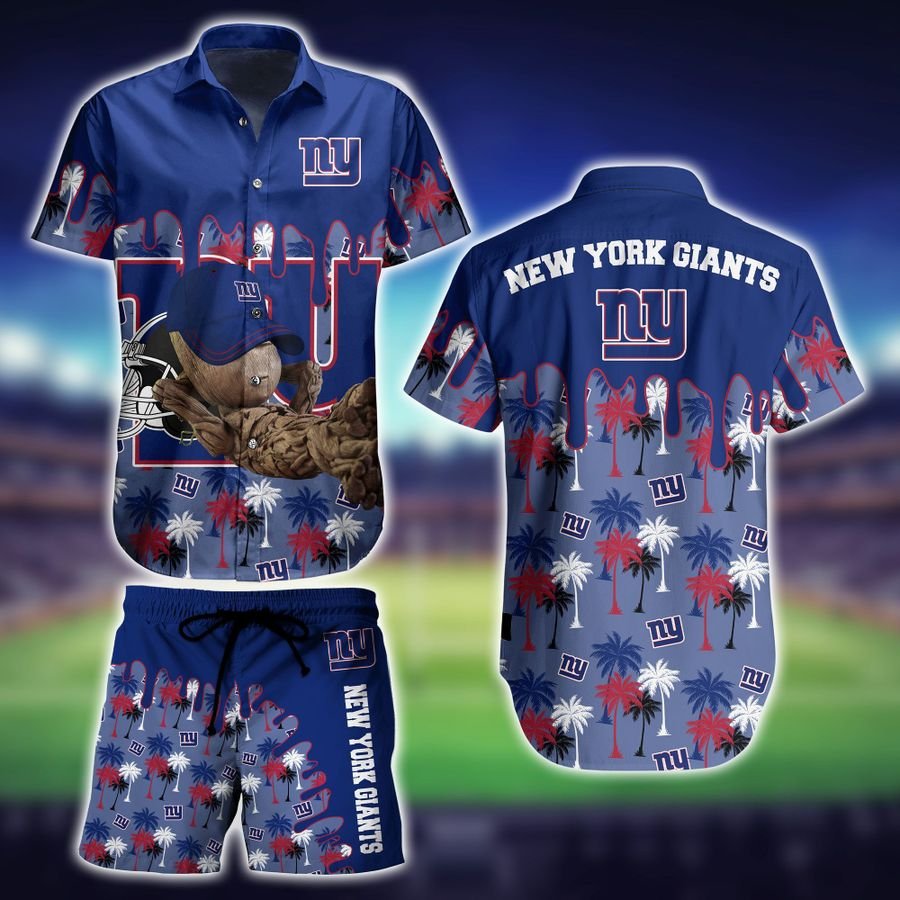 New York Giants Groot Hawaiian Shirt, Short – LIMITED EDITION