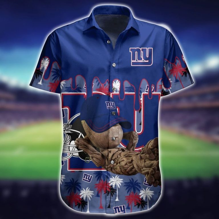 New York Giants Groot Hawaiian Shirt, Short3