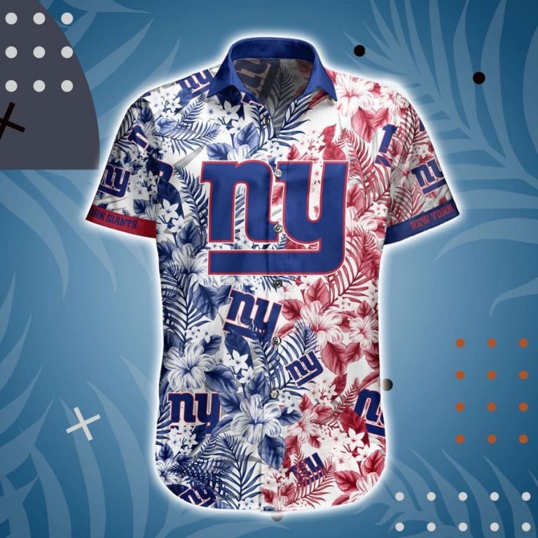 New York Giants Hawaiian Shirt, Short2