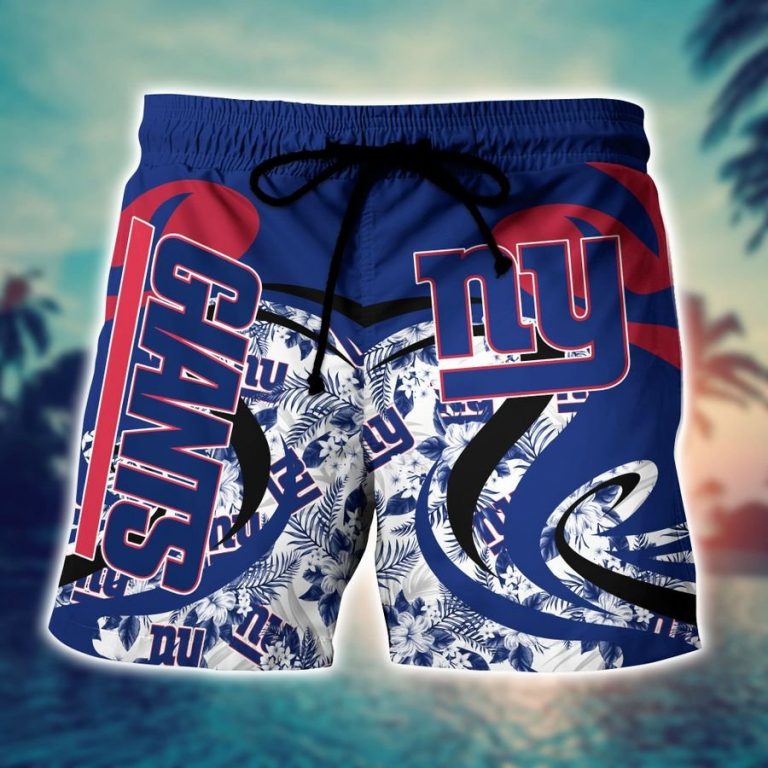 New York Giants Hawaiian Shirt, Short4