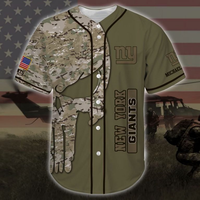 New York Giants Personalized Custom Name Baseball Shirt1