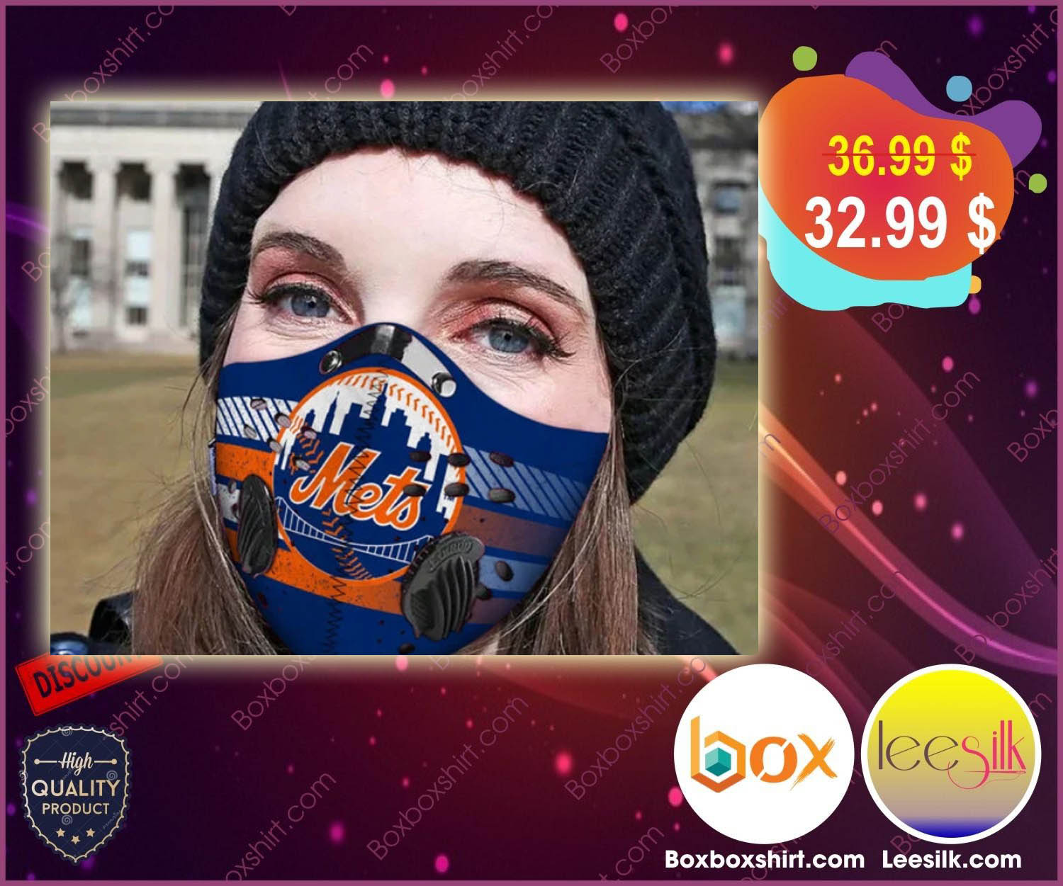 New york Mets face mask 1