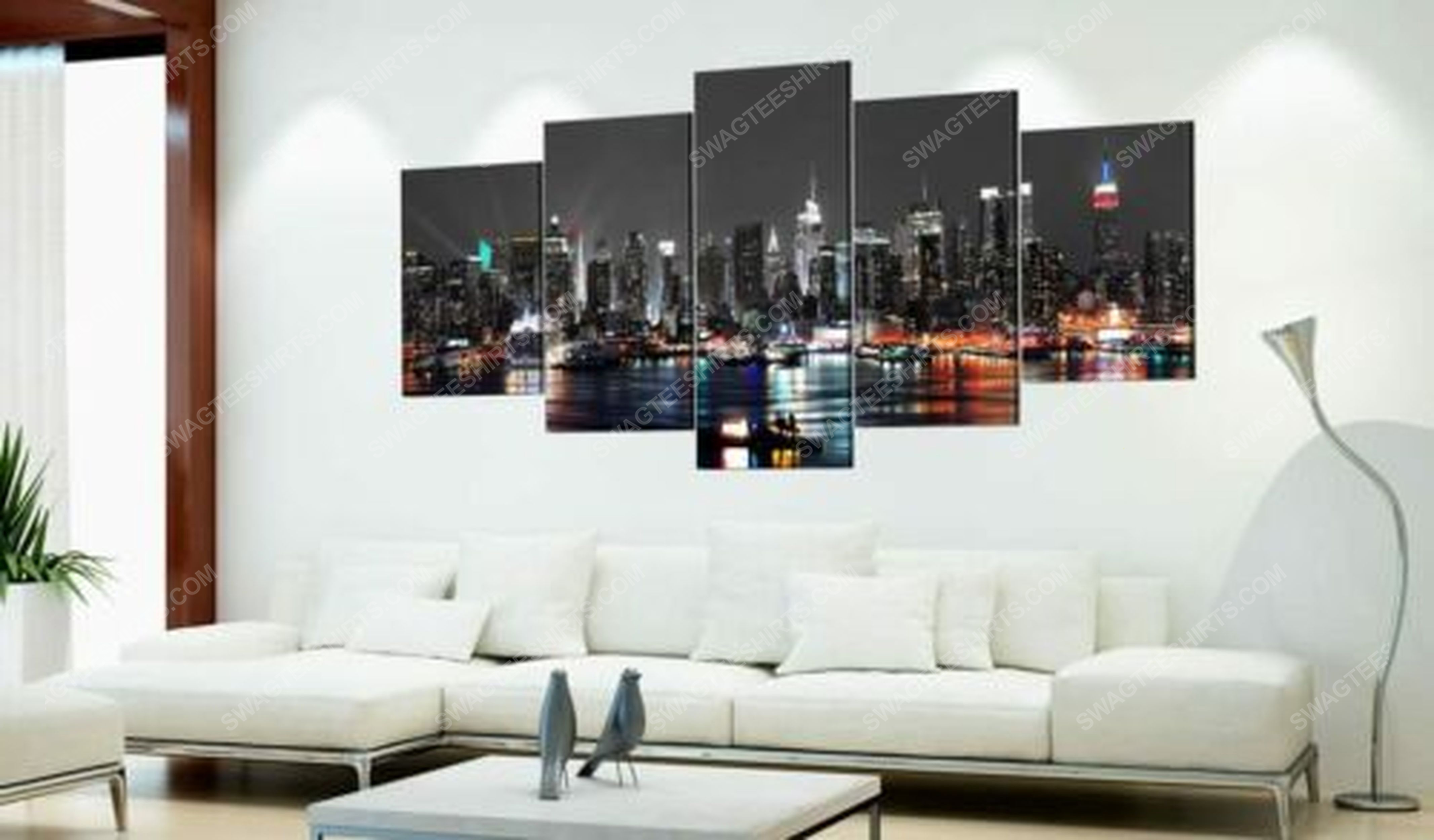 [special edition] New york skyscraper skyline print painting canvas wall art home decor – maria