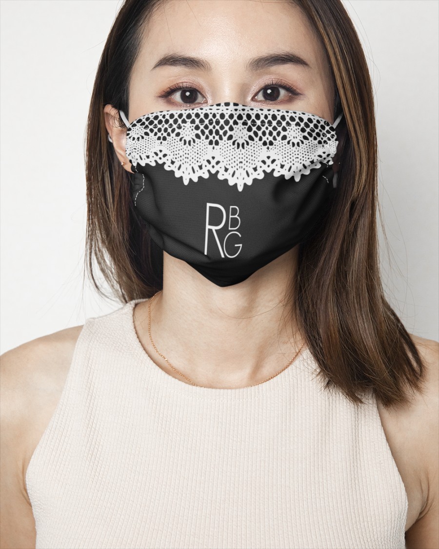 Ruth bader ginsburg collar face mask 1