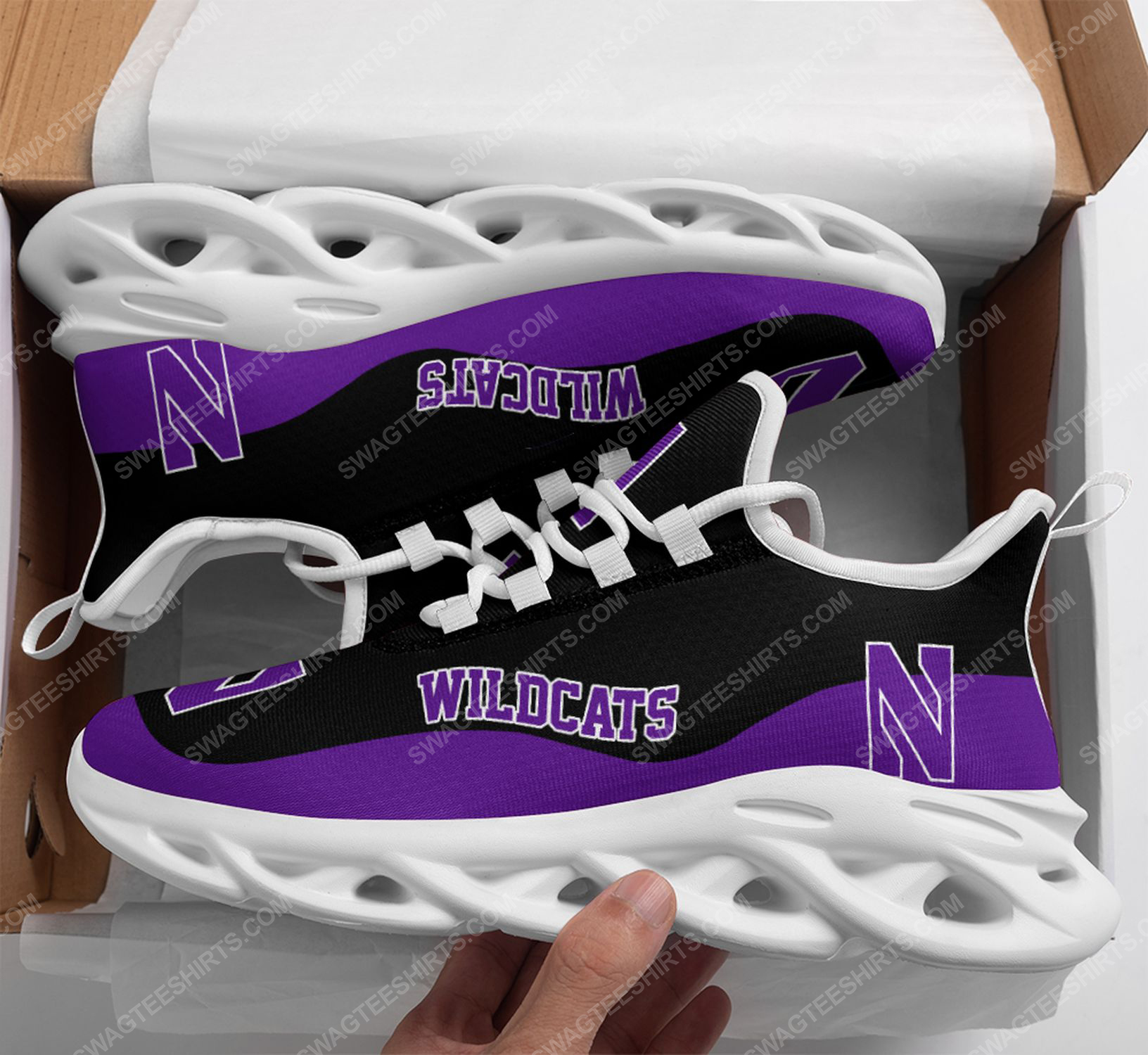 [special edition] Northwestern wildcats football team max soul shoes – Maria