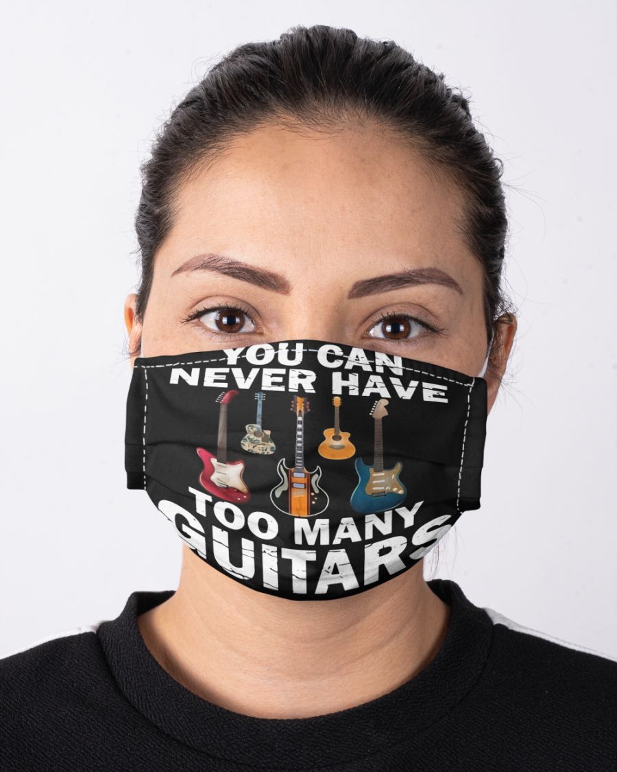 You can never have too many guitars face mask - ad